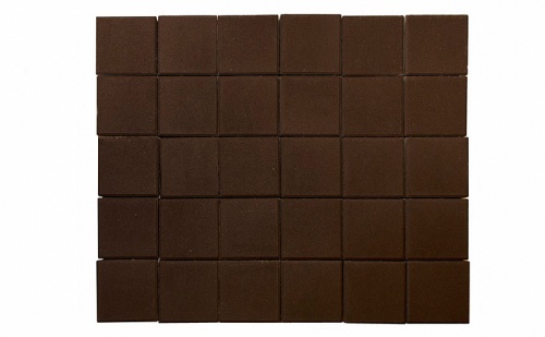 Плитка тротуарная BRAER Лувр коричневый, 100*100*60 мм